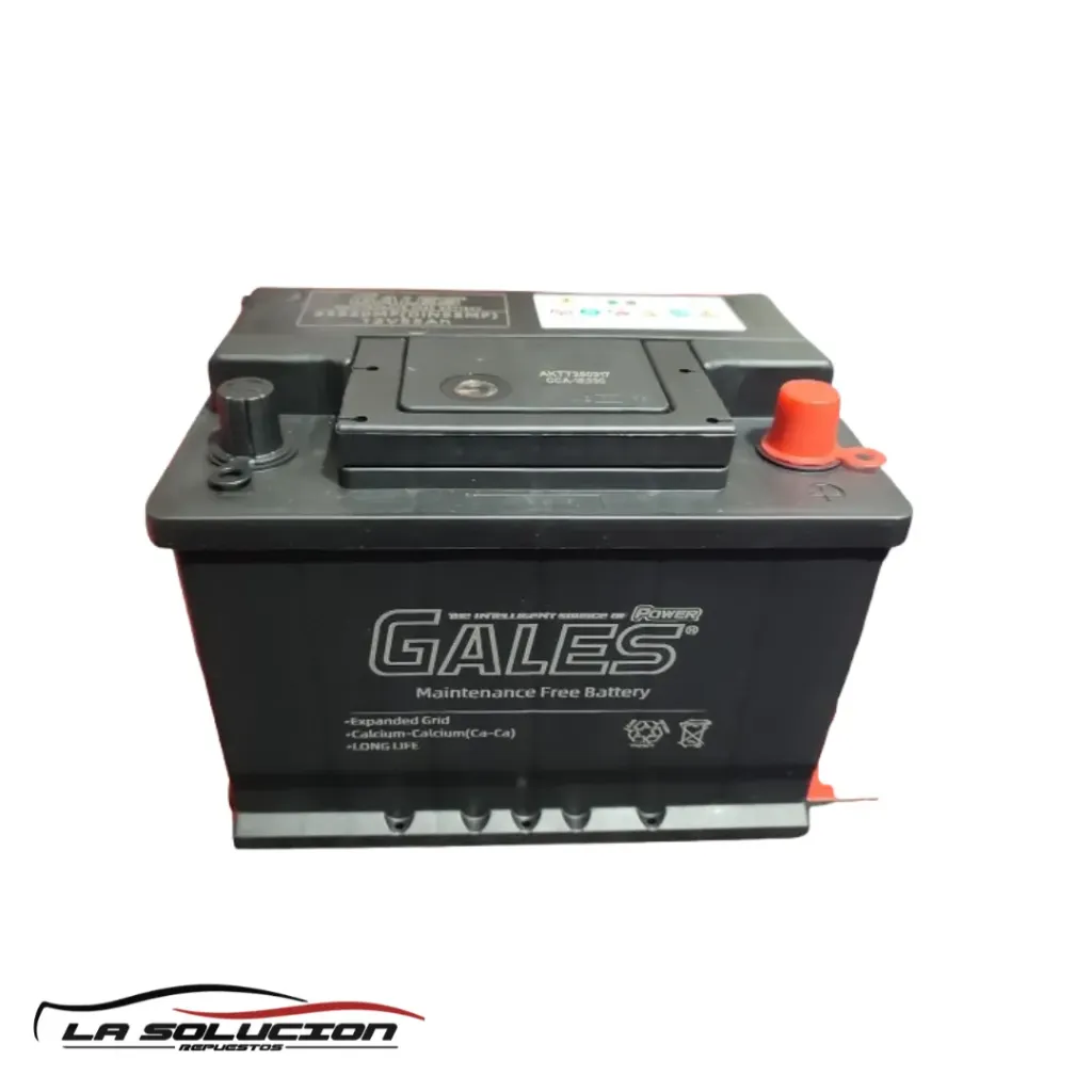 BATERIA 55 AMPERES GALES 330 CCA POSITIVO DERECHO C/PESTAÑA (DIN55MF) (SOLO HASTA CILINDRADA 1.3)