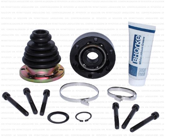 [10128] HOMOCINETICA VOLKSWAGEN GOLF 1.8-2.0 /VENTO1.8-2.0 93/99 LADO CAJA INTERIOR 34*33*100 TW (VW-007) UB29A2