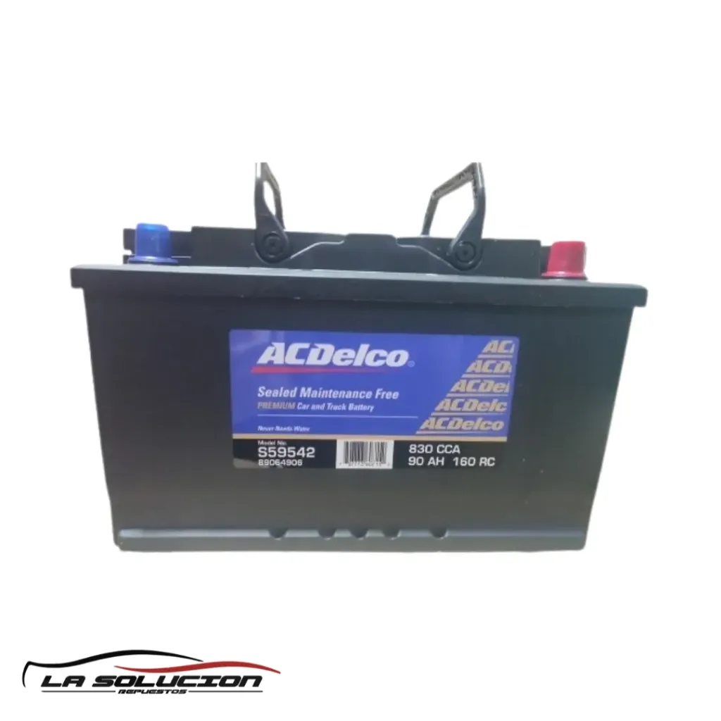 [10295] BATERIA 90 AMPERES ACDELCO S59542 830 CCA SMF POSITIVO DERECHO (CHICA)