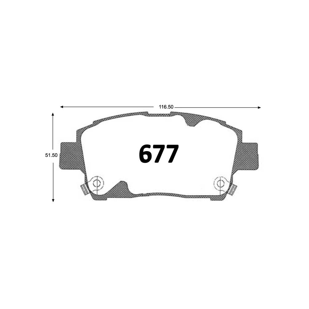 PASTILLA FRENO TOYOTA YARIS 99-05 C/ABS 116.3MM POWER STOP