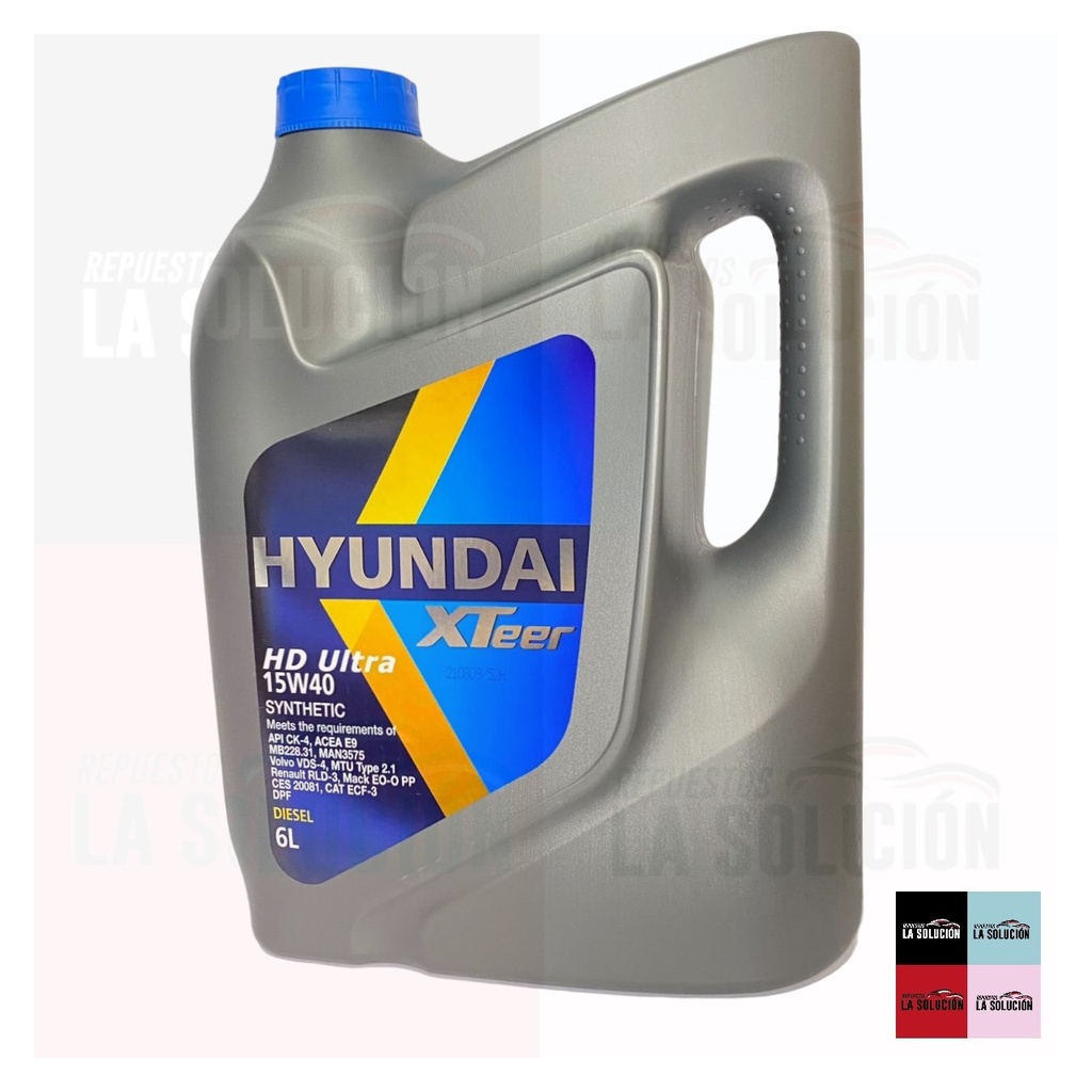 ACEITE HYUNDAI 15W40 6L DPF UB00 HD ULTRA CK-4