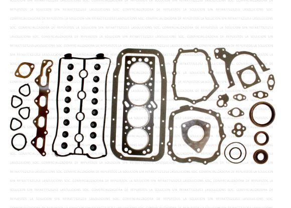 JUEGO EMPAQUETADURA MOTOR CHEVROLET AVEO 1.4 04-05/VIVANT C/RETENES TW UBARRIBA ASBESTO