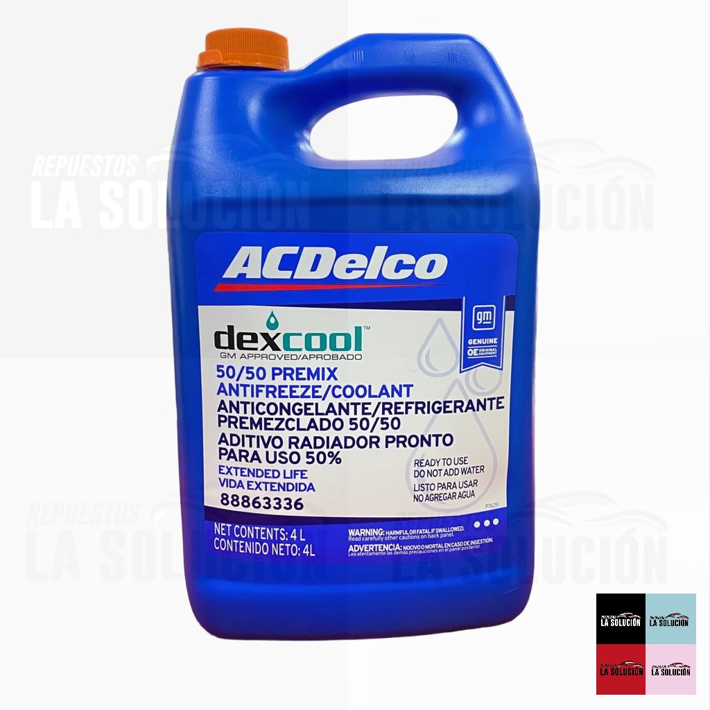 ANTICONGELANTE NARANJO ACDELCO -37 50/50 GALON AZUL