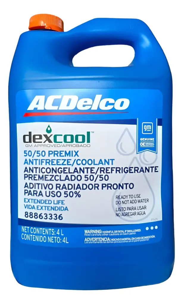 ANTICONGELANTE NARANJO ACDELCO -37 50/50 GALON AZUL