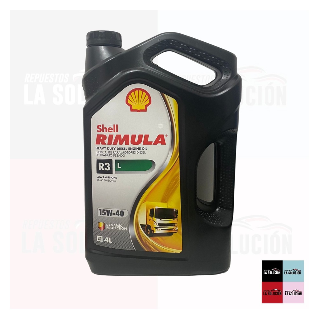 ACEITE SHELL 15W40 4LT RIMULA R3 L DIESEL DPF CJ4 UB00