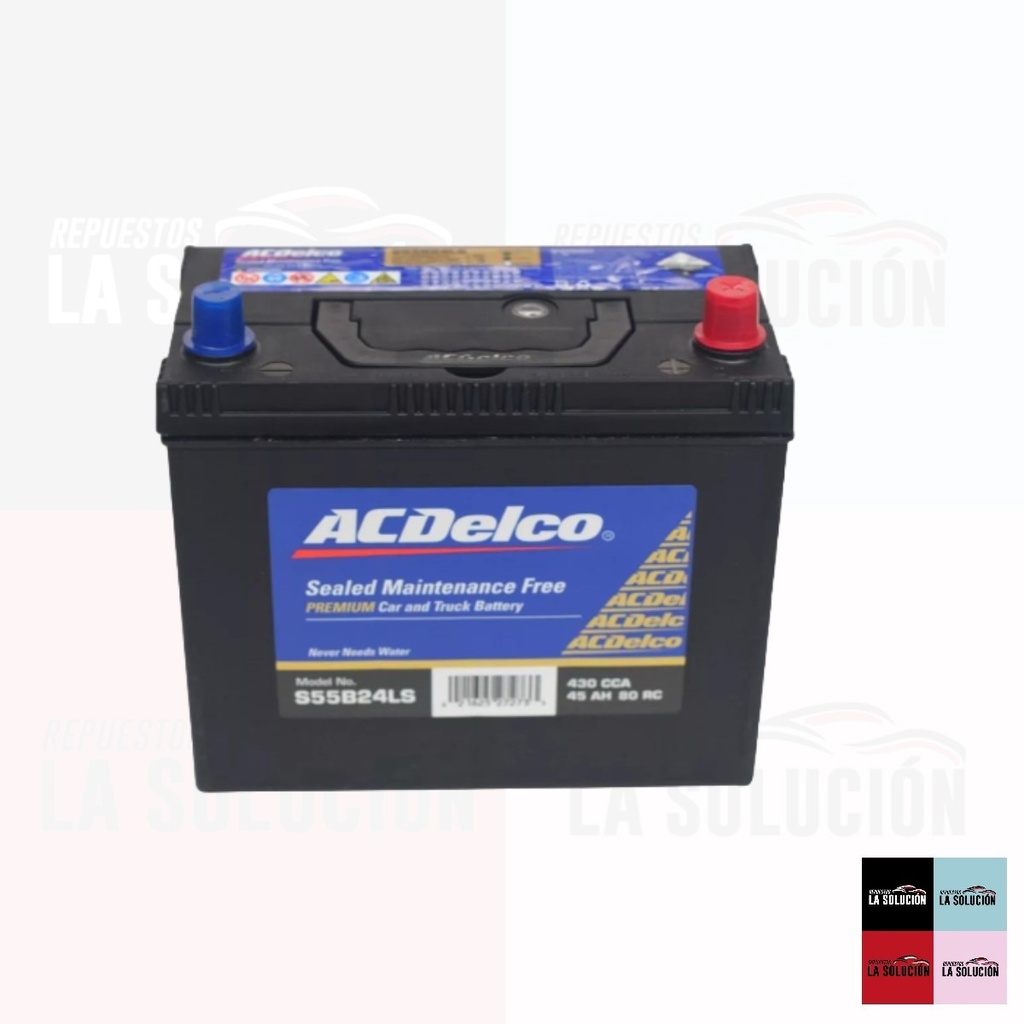 BATERIA 45 AMPERES B/GRUESO POSITIVO DERECHO ACDELCO