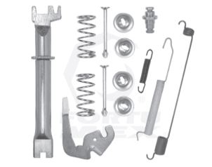 JUEGO ACCESORIOS FRENO TRASERO (TAMBOR) NISSAN TERRANO 2.4-2.5-2.7 00-11 4WD IZQUIERDO  MX UB00