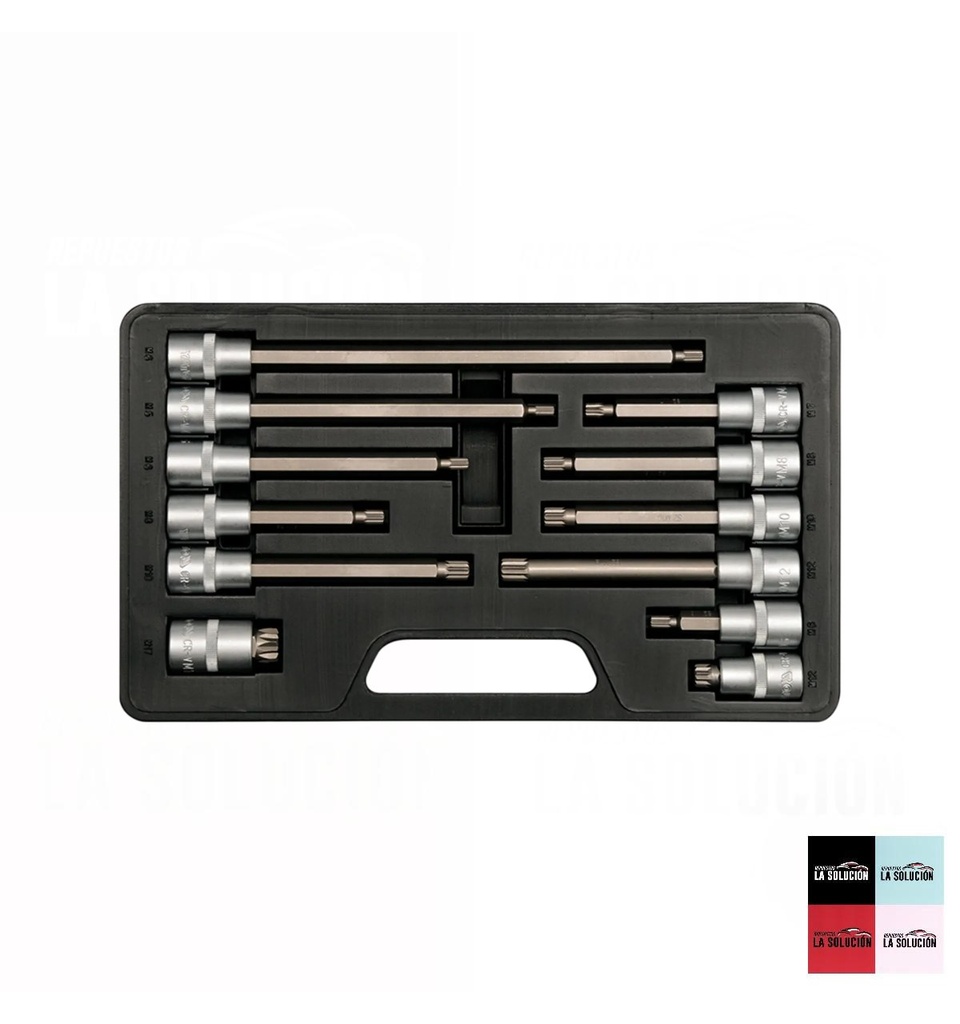 SET DADOS IMBUS 1/2 PULG 12PCS YATO