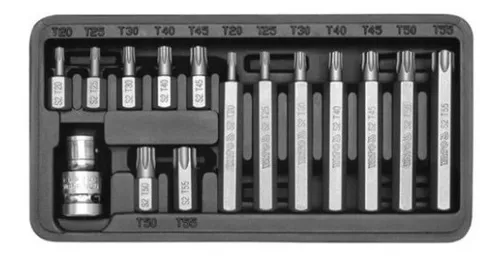 [13141] SET PUNTAS TORX 15 PIEZAS YATO
