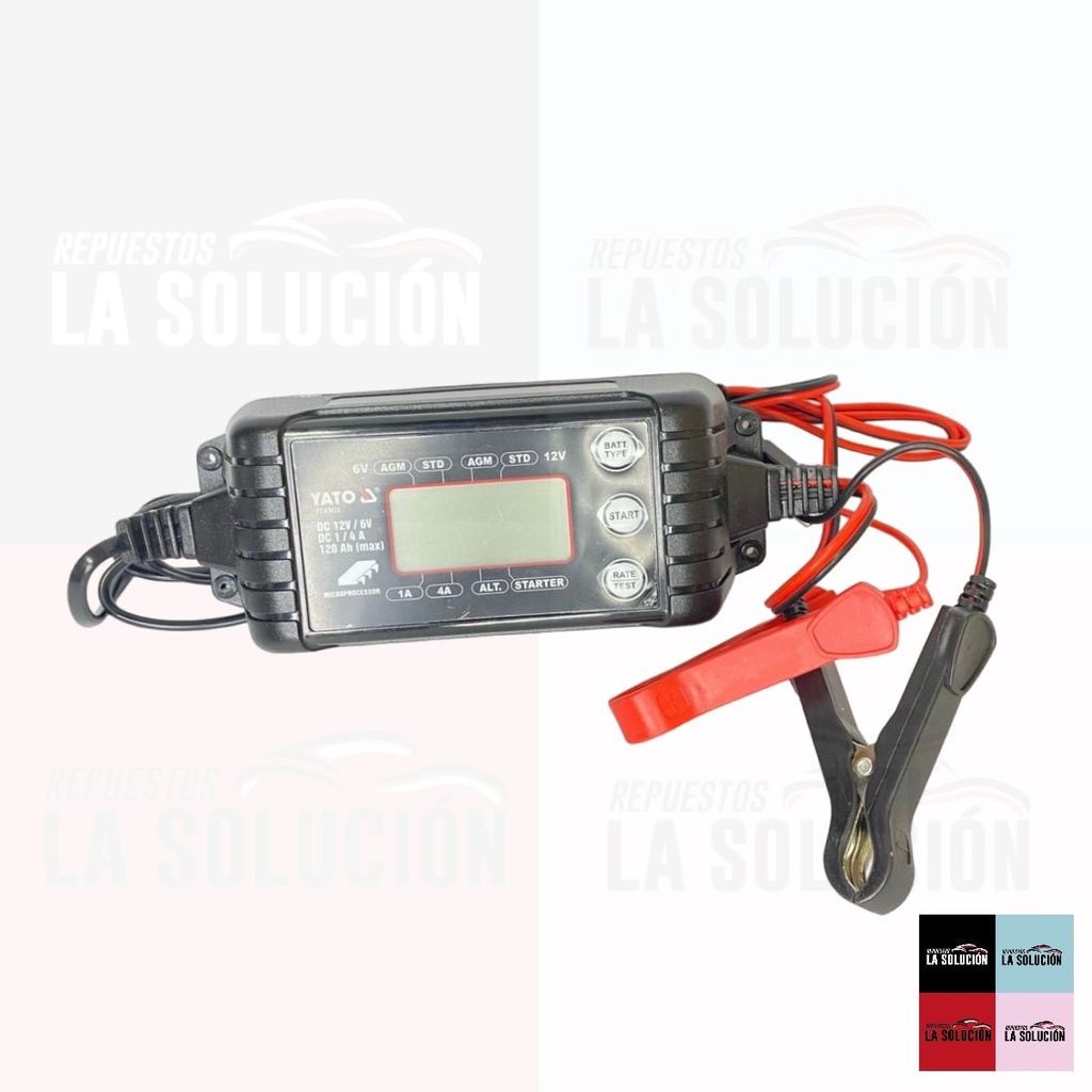 CARGADOR BATERIA ELECTRICO 6V-12V YATO