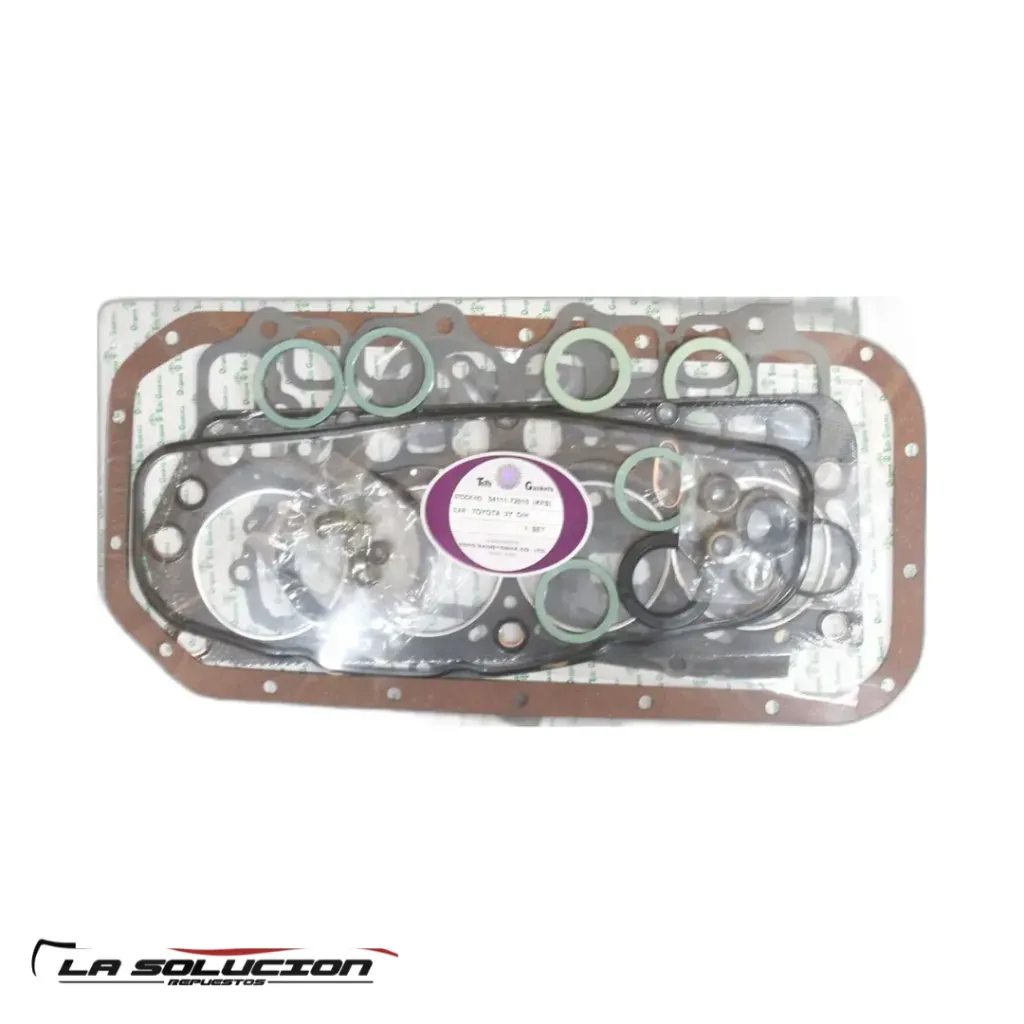 [13756] JUEGO EMPAQUETADURA MOTOR TOYOTA HILUX 1Y-2Y-3Y C/RETENES TOTO UB22ARRIB