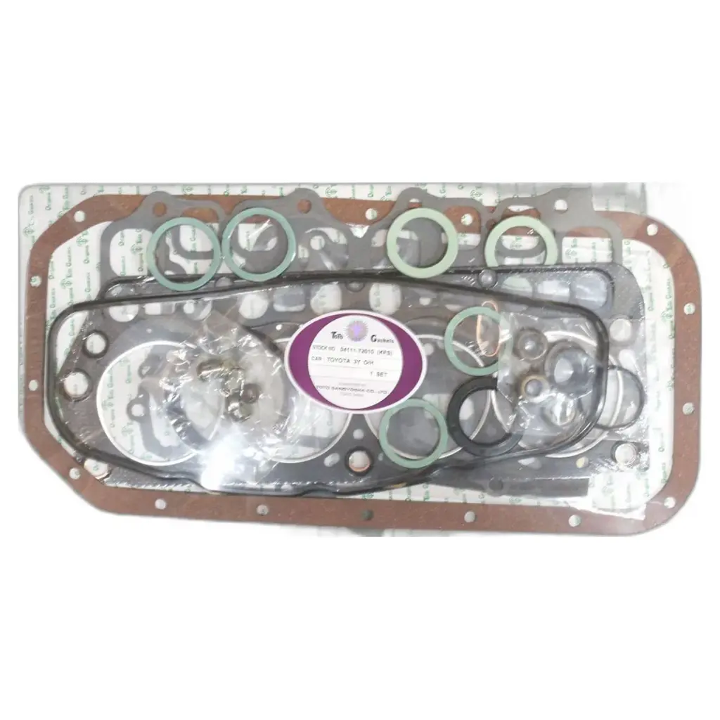 [13756] JUEGO EMPAQUETADURA MOTOR TOYOTA HILUX 1Y-2Y-3Y C/RETENES TOTO UB22ARRIB