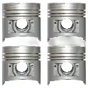 JUEGO PISTONES HYUNDAI H-100 2.5 05-08/H-1 08-10/PORTER 2.5 04-10 91.10 MM 2.5-2.0-4.STD TW UB00