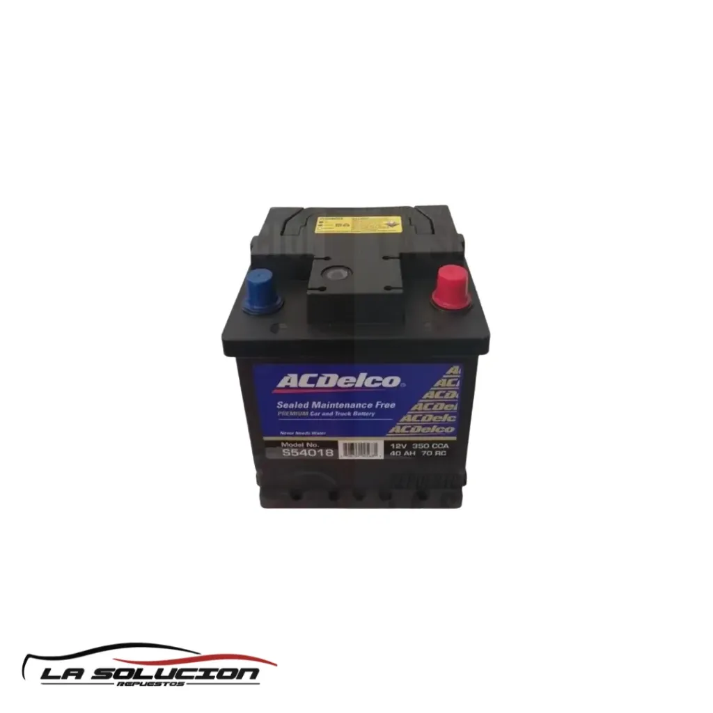 [14422] BATERIA 40 AMPERES 350 CCA ACDELCO S54018 SMF DERECHO (PRISMA)