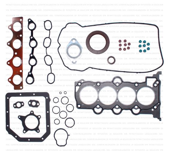 JUEGO EMPAQUETADURA MOTOR HYUNDAI ACCENT RB 1.4-1.6 11-18 /ELANTRA 1.6 07-16 C/RETENES KR UB6ARRIBA