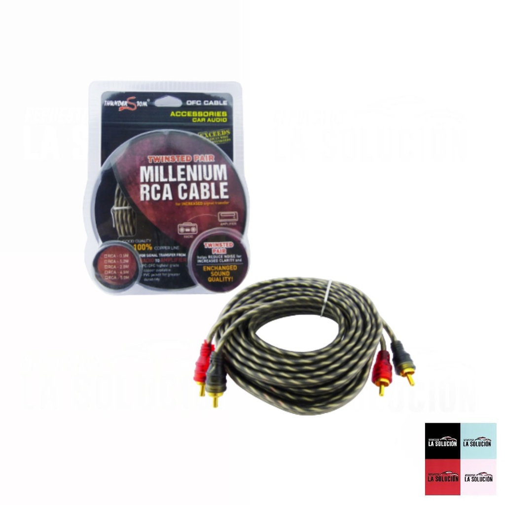 CABLE PARA AMPLIFICACION 5 METROS RCA MILLENIUM UB00
