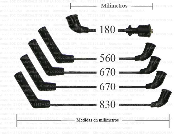 JUEGO CABLE BUJIA HYUNDAI ACCENT PRIME 1.5 00-06/EXCEL 1.5 90-94 TW UB1A4