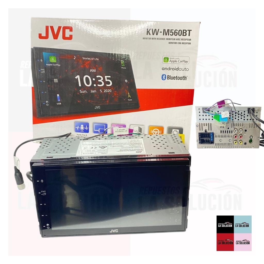 RADIO C/PANTALLA 6.8 PULG C/MICROFONO Y BLUETOOTH JVC CH UB00