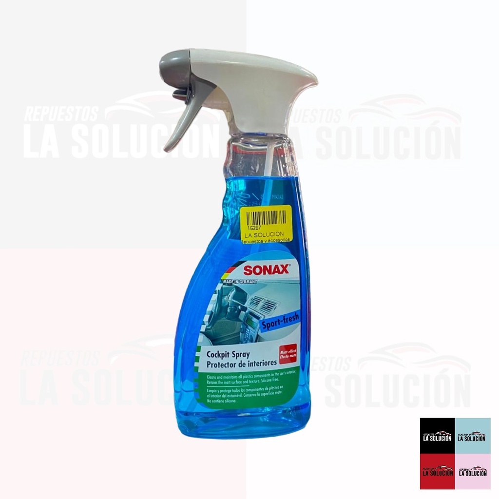 SILICONA LIQUIDA PROTECTORA DE INTERIORES SPORT-FRESH 500 ML SONAX