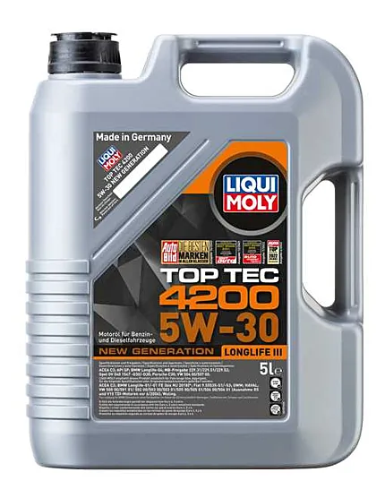 ACEITE LIQUI MOLY 5W30 5LT TOP TEC 4200 SN C3 DPF UB00