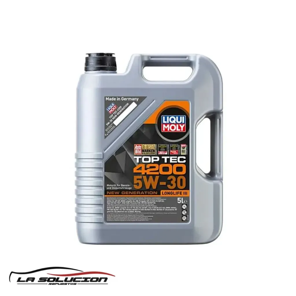 [16933] ACEITE LIQUI MOLY 5W30 5LT TOP TEC 4200 SN C3 DPF UB00