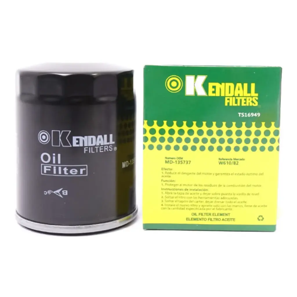 FILTRO ACEITE CHEVROLET CORSA/COMBO DIESEL/SM3/L200 2.4/JAC J3-J4-J5-S3 W610/82 KENDALL (MD-135737)