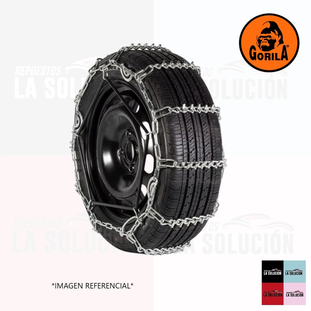 CADENA NIEVE ESCALERA SIMPLE CON ROMPEHIELO 2829 GORILA (VER COMPATIBILIDAD EN PAG.) AROS VARIOS