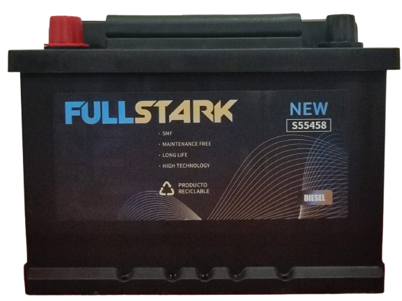 BATERIA 55 AMPERES FULLSTARK CCA 370 POSITIVO IZQUIERDO (S55458)