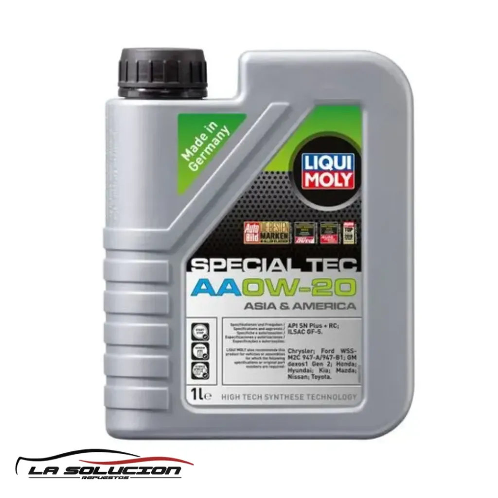 ACEITE LIQUI MOLY 0W20 SPECIAL TEC AA 1 LITRO