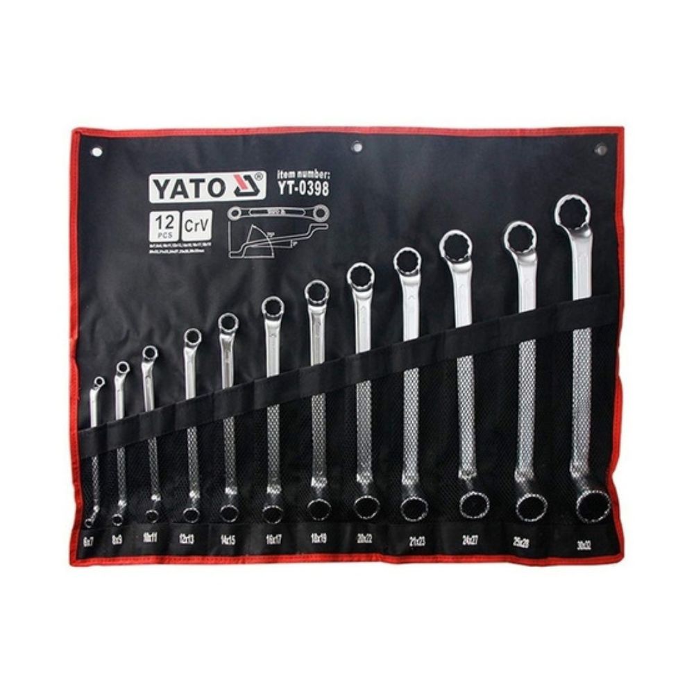 SET LLAVES CORONA 6-32MM CURVA 12PCS YATO