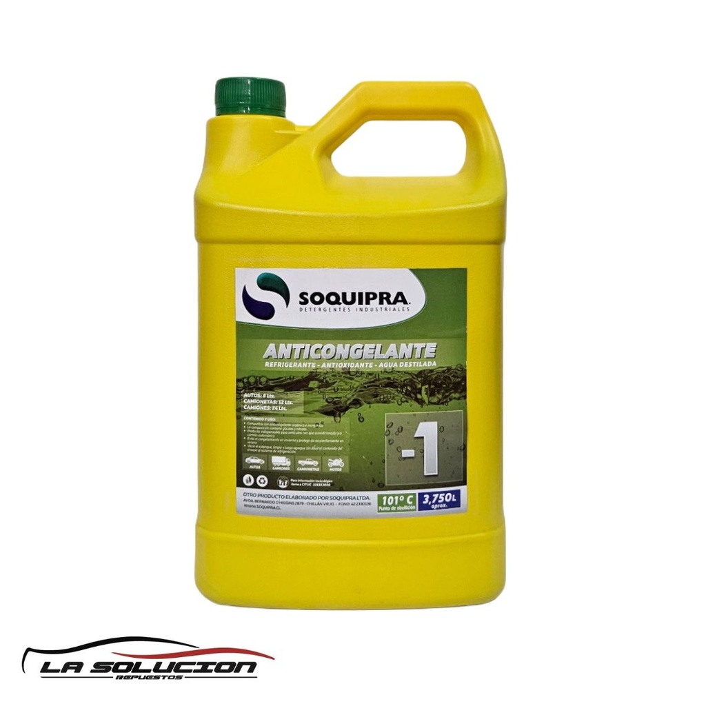 ANTICONGELANTE SOQUIPRA -1° REFRIGERANTE VERDE