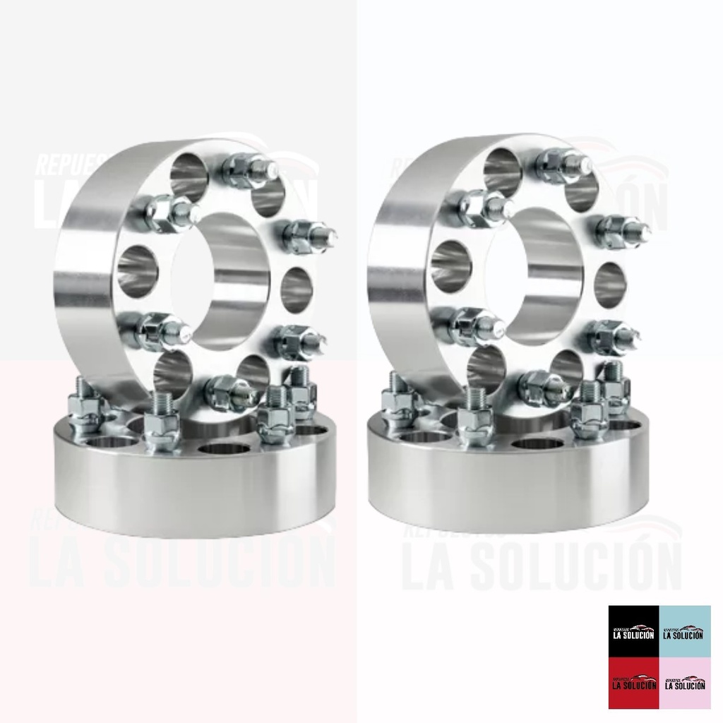 ESPACIADOR LLANTA 6*139 2 PULGADAS (JUEGO 4 UNIDADES) FORD F-150-SILVERADO (CON CENTRADOR)