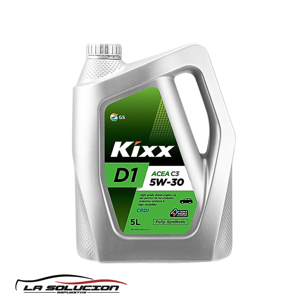ACEITE KIXX 5W30 D1 ACEA C3-12, API SN/CF DPF BENCINA Y DIESEL KOREA 5 LITROS