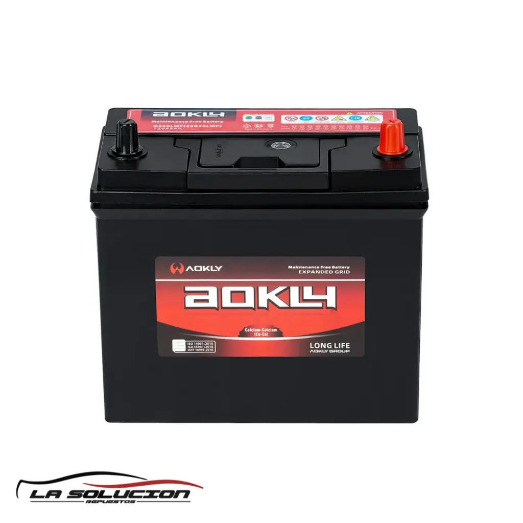 BATERIA 60 AMPERES AOKLY 520CCA POSITIVO DERECHO  55D23L