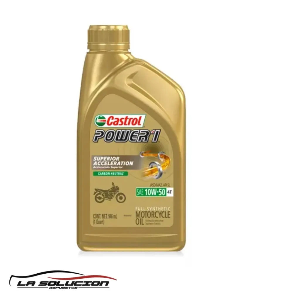 [20572] ACEITE CASTROL 10W50 POWER 1 946ML (MOTO)