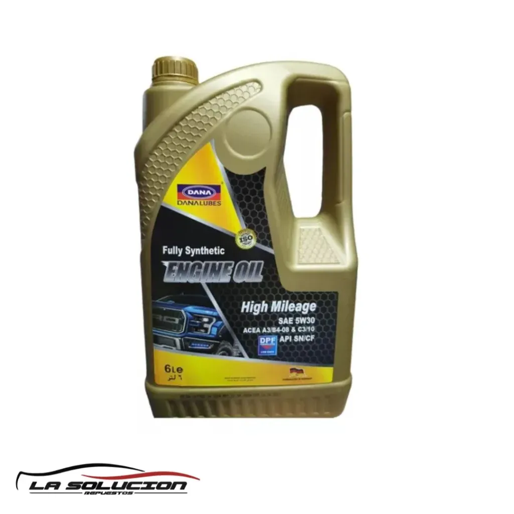 [20822] ACEITE DANA 5W30 6 LITROS FULL SINTETICO SAE API SN/CF ACEA C3