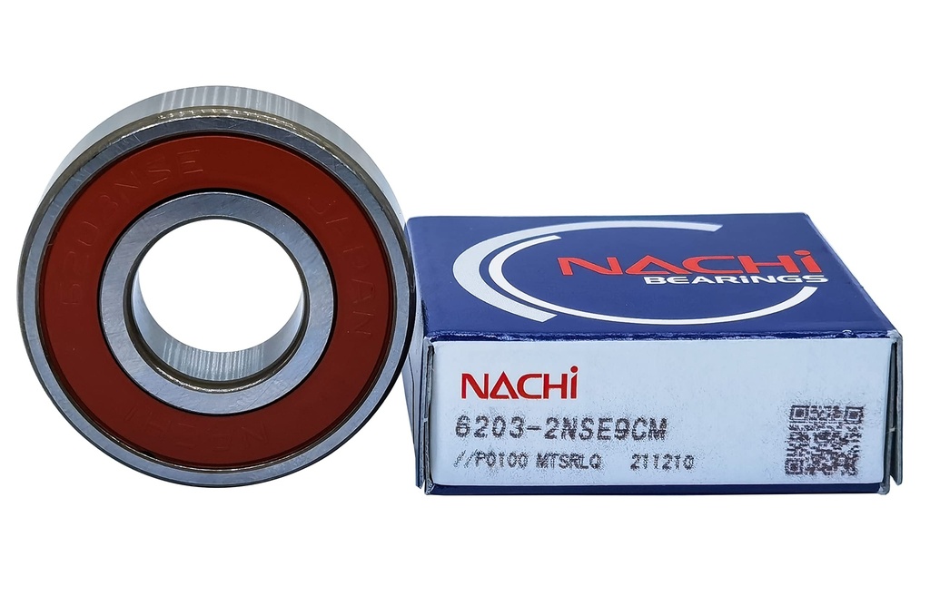 [20967] RODAMIENTO 6203 2RS BOLOS 17*40*12 NACHI JP (CIGUEÑAL VOLANTE CAJA LUV-H-100)