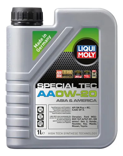 ACEITE LIQUI MOLY 0W20 SPECIAL TEC AA CA 4LT