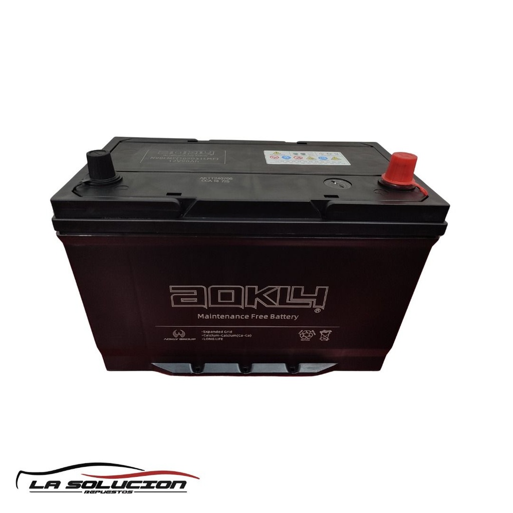 BATERIA 90 AMPERES AOKLY 725CCA POSITIVO DERECHO *