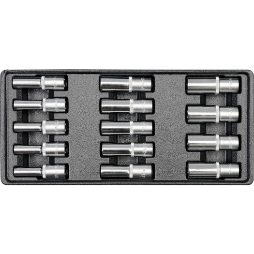 SET DADOS LARGOS HEXAGONAL 1/2 14 PIEZAS YATO