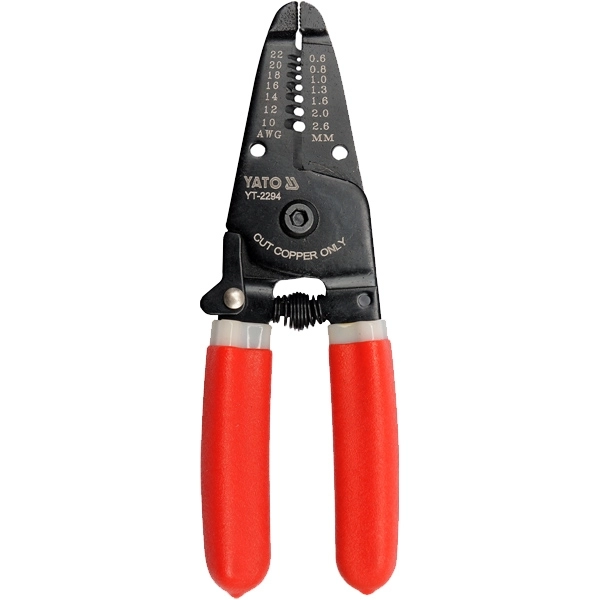 ALICATE PELACABLE 0.8 A 2.6MM YATO 