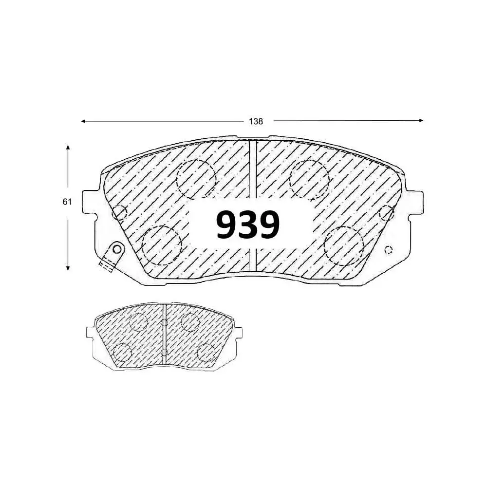 PASTILLA FRENO KIA SPORTAGE 2.0 12-17/CARENS 07-11/HYUNDAI TUCSON 10-15/CARNIVAL 138MM GTX