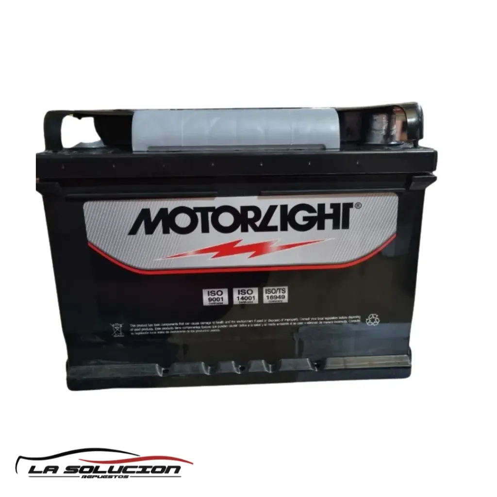 BATERIA 55 AMPERES MOTORLIGHT 475 CCA POSITIVO IZQUIERDO ( MFR55E )