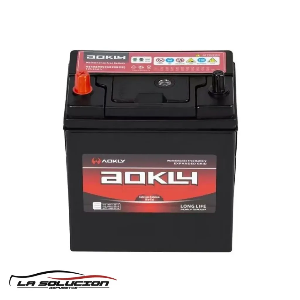 [22368] BATERIA 45 AMPERES AOKLY 510CCA POSITIVO IZQUIERDO BI BORNE (NS60MF)