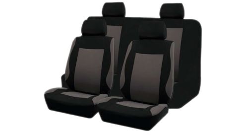 CUBRE ASIENTO TELA NEGRO/GRIS