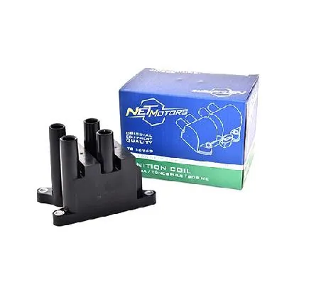 BOBINA FORD ECOSPORT 1.6 03-08| ESCAPE 2.0 01-07| ESCORT 1.6 96-02| FIESTA 1.6 00-10| FOCUS 1.8, 1.6 00-09 ENCHUFE REDONDO NETMOTORS CH (988Z-12029-A)