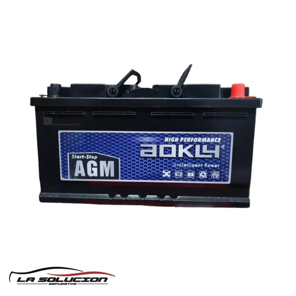 [23264] BATERIA 95 AMPERES AOKLY CCA 850 POSITIVO DERECHO CON PESTAÑA AGM