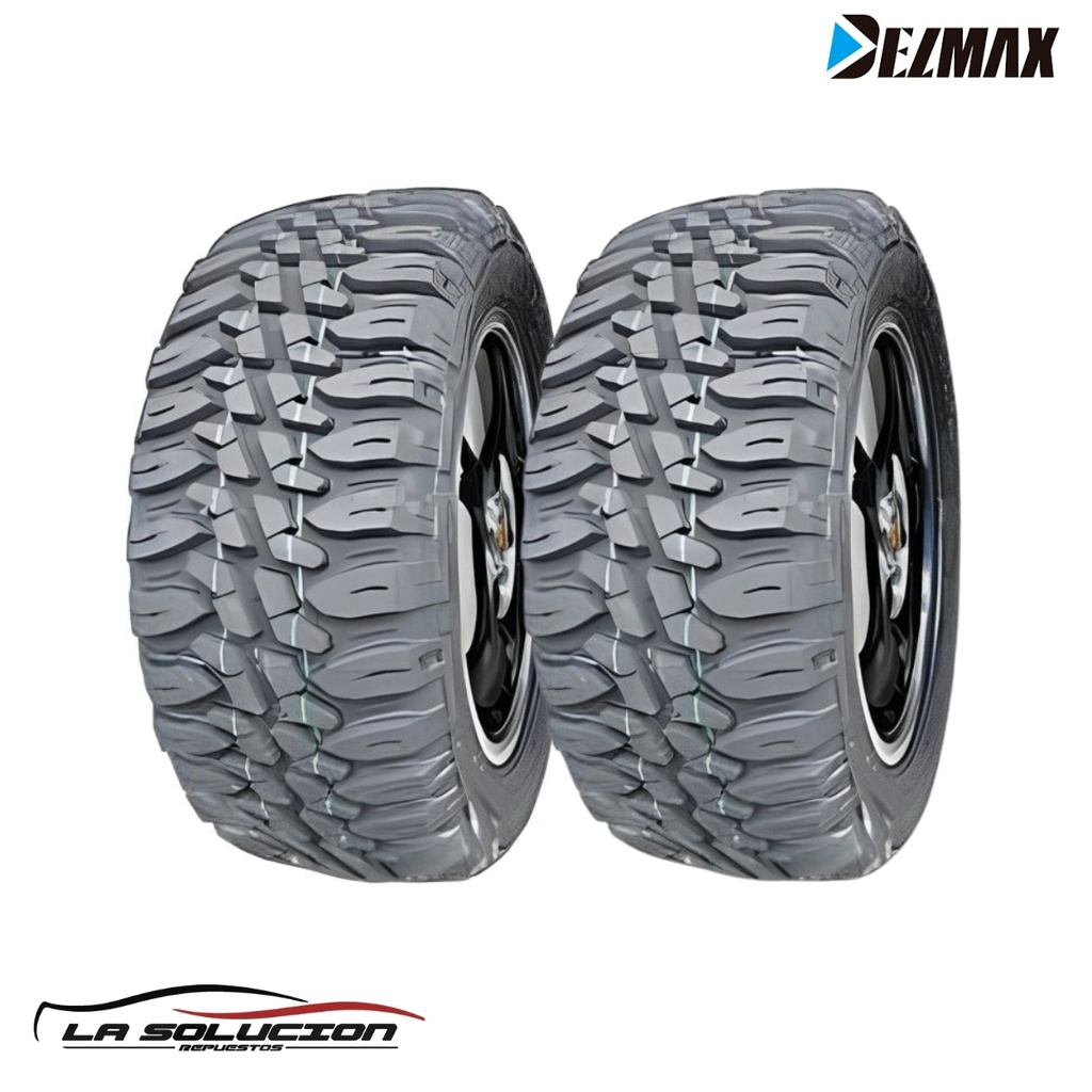 PAR DE NEUMATICOS 215/75 R14 DELMAX MT 8PR 104/101Q MUD-GRABBER M/T PANTANERO LT TL BLK CHN