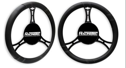 [23519] CUBRE VOLANTE NEGRO TALLA M