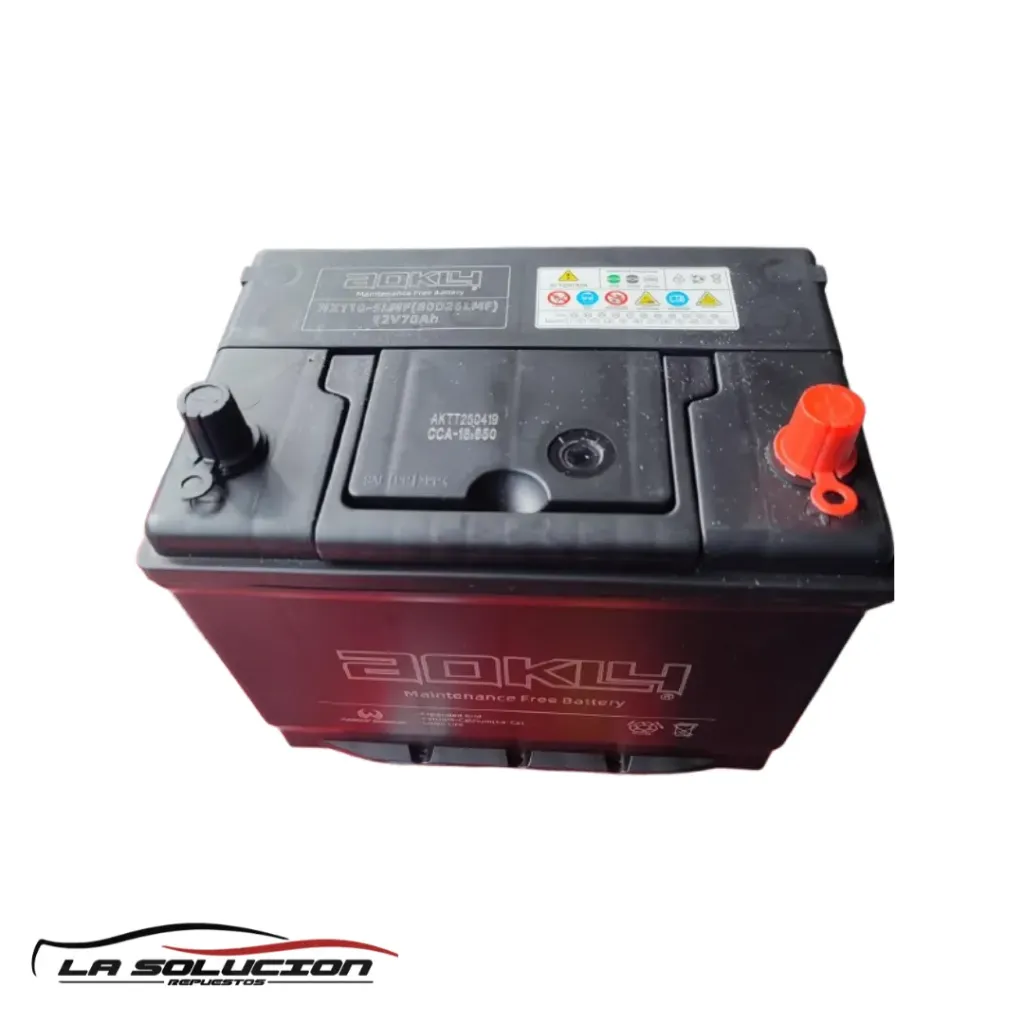 [23677] BATERIA 70 AMPERES AOKLY CCA 650 POSITIVO DERECHO C/PESTAÑA (80D26L) (VENDER IGUAL COMO 80 AMPERES)